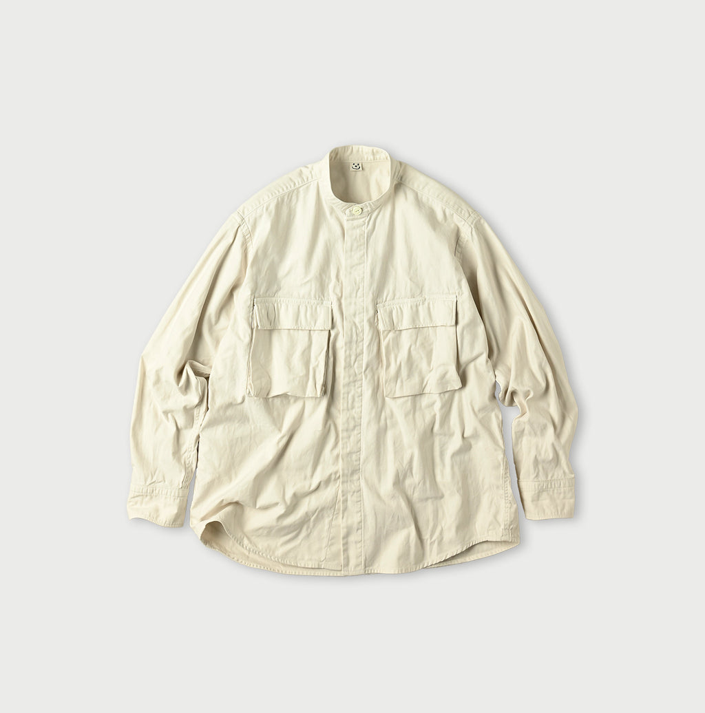 Thin Back Satin 908 Nîmes Shirt Antique White