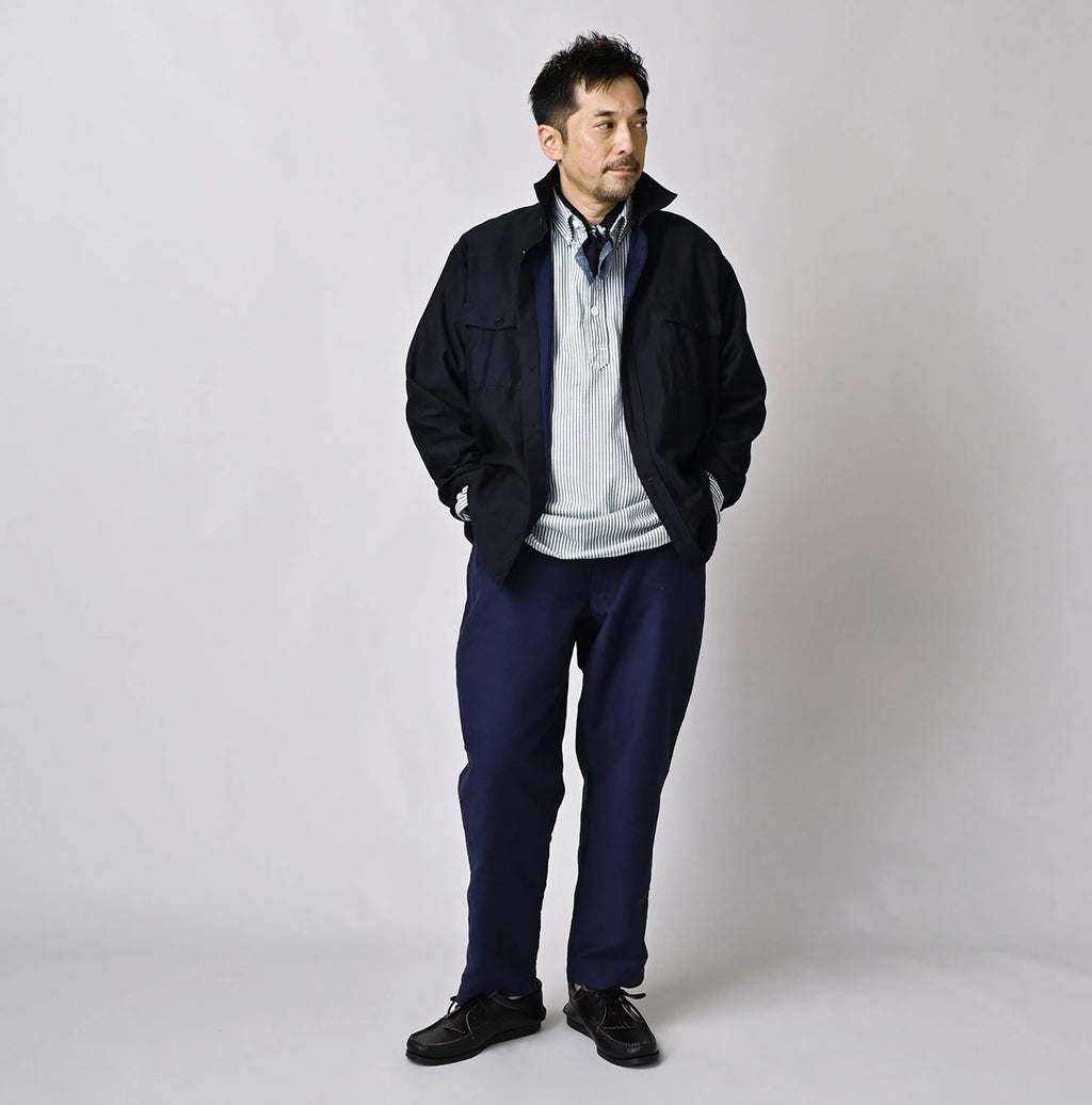 Indigo Weft Satin 908 Cruise Shirt