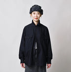 Indigo Weft Satin 908 Cruise Shirt