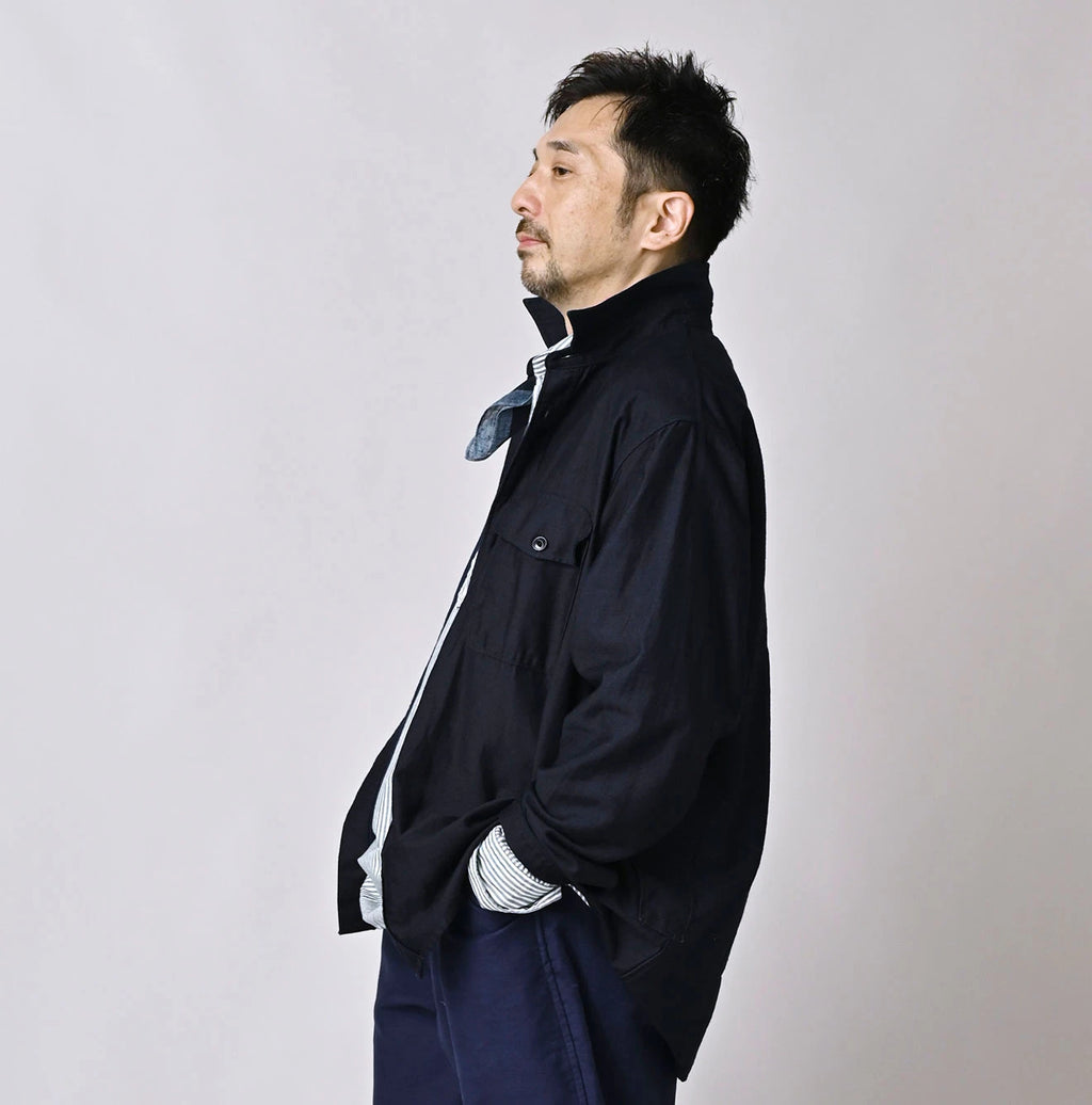 Indigo Weft Satin 908 Cruise Shirt