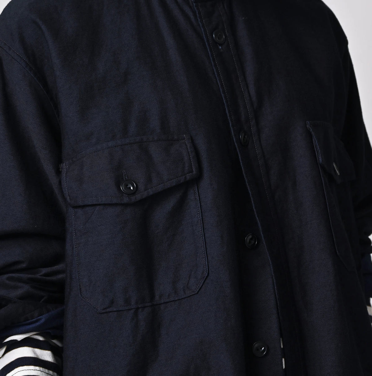 Indigo Weft Satin 908 Cruise Shirt