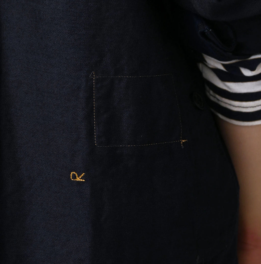 Indigo Weft Satin 908 Cruise Shirt