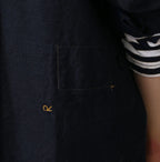 Indigo Weft Satin 908 Cruise Shirt