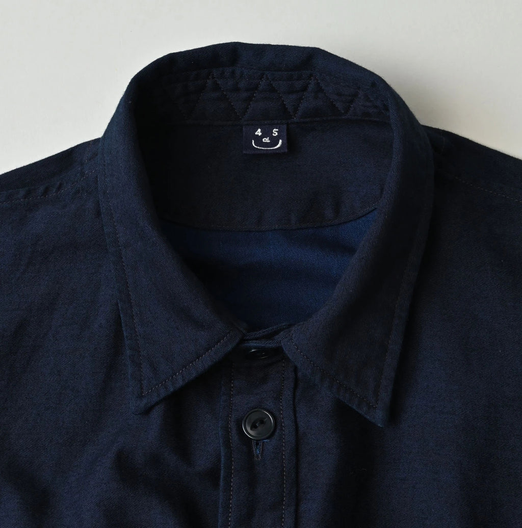 Indigo Weft Satin 908 Cruise Shirt