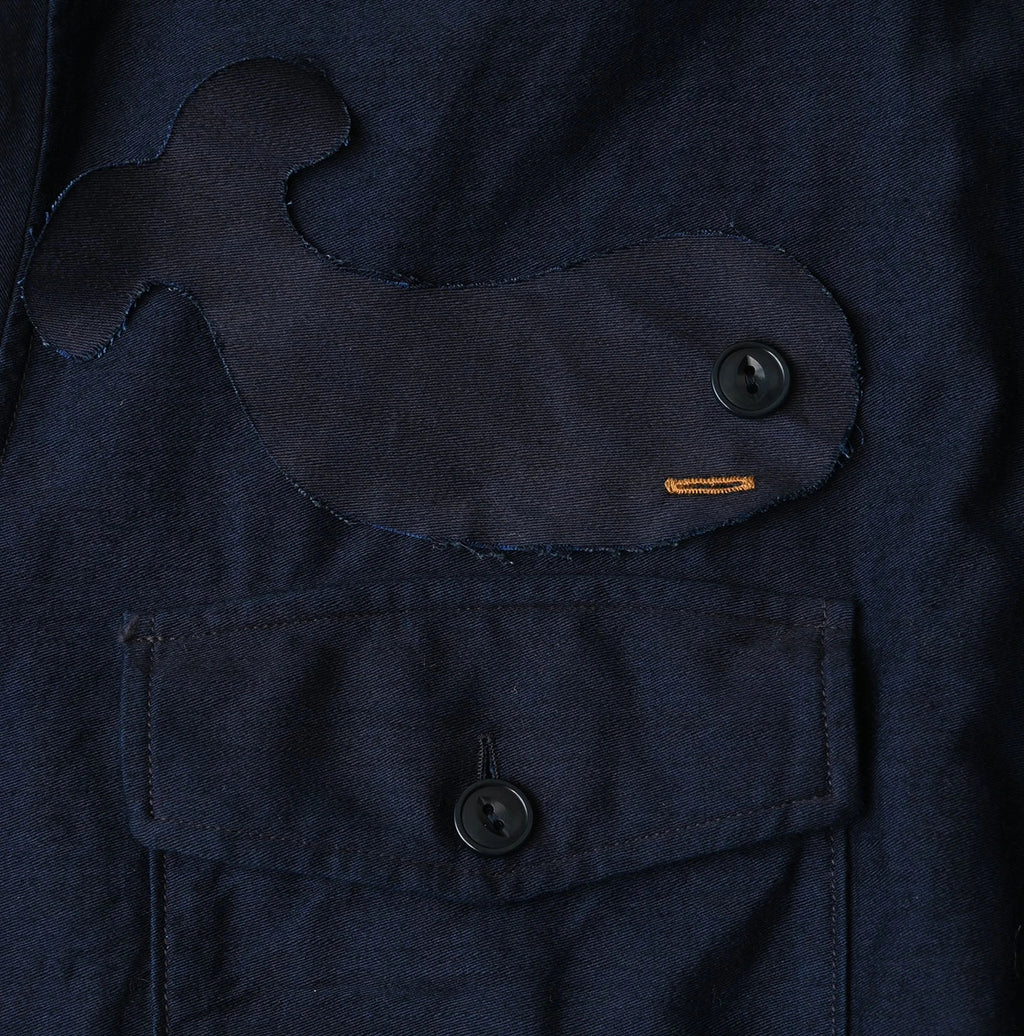 Indigo Weft Satin 908 Cruise Shirt