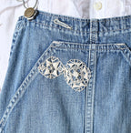 Mugihiko 908 Overalls APPARE Finish Lace Lace Detail
