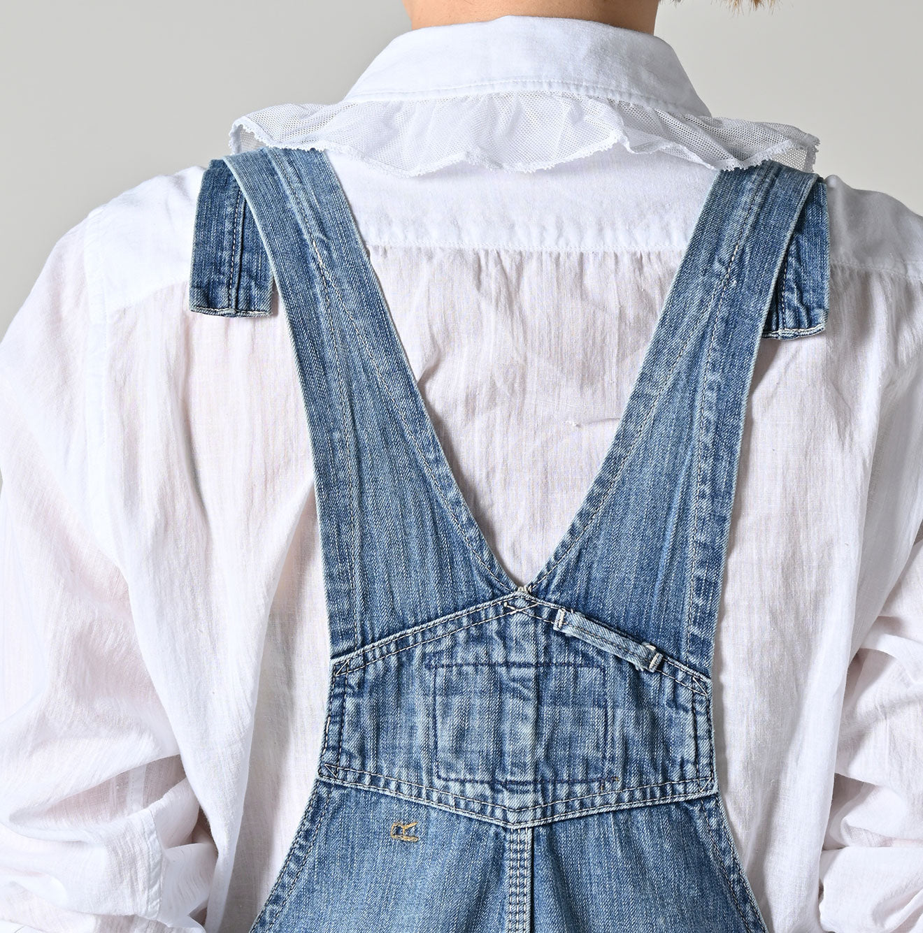 Mugihiko 908 Overalls APPARE Finish Lace Lace Detail