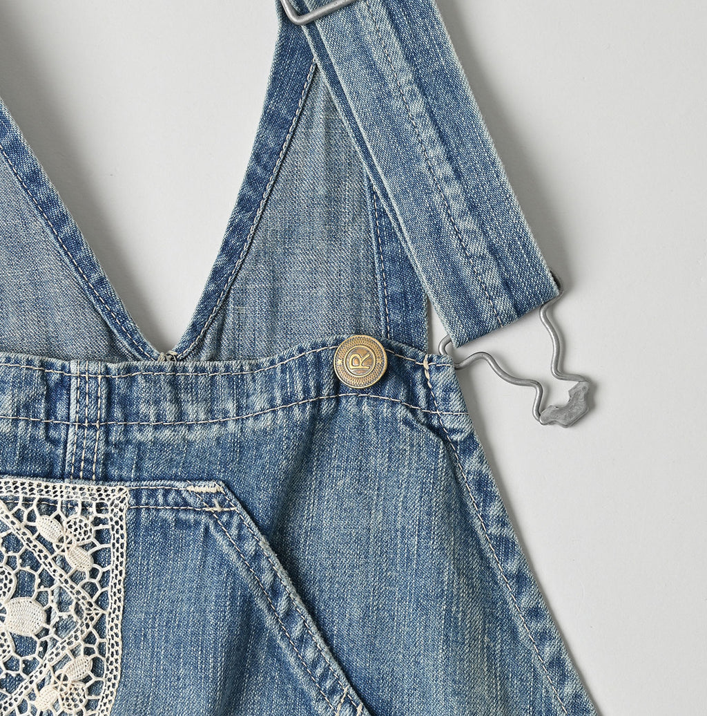 Mugihiko 908 Overalls APPARE Finish Lace Lace Detail