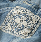 Mugihiko 908 Overalls APPARE Finish Lace Lace Detail
