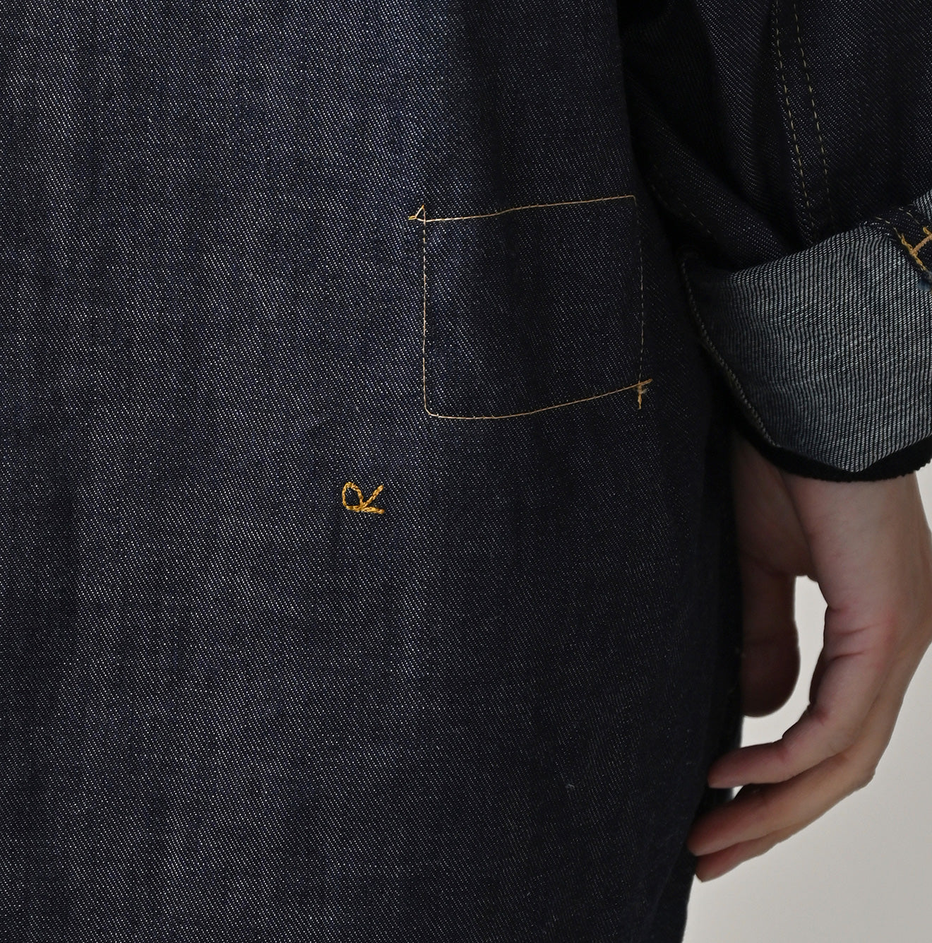 45 Petit Denim Bush Shirt Detail