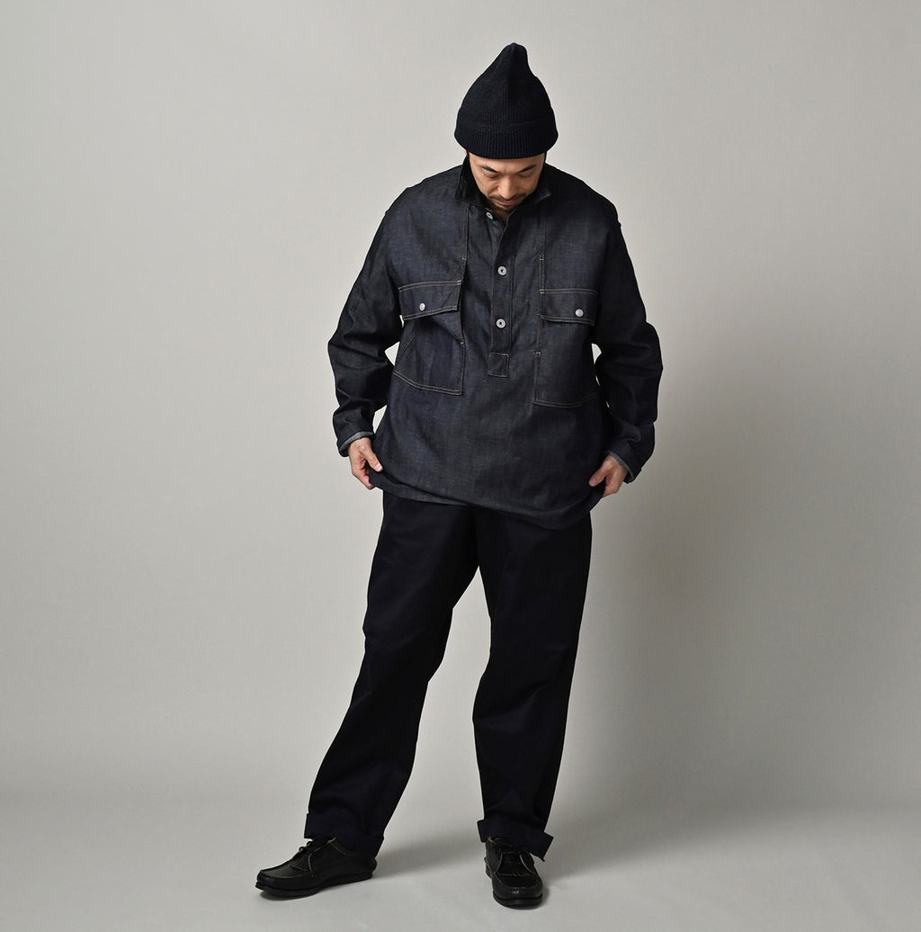 45 Petit Denim Bush Shirt Male Model