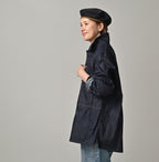 45 Petit Denim Bush Shirt Female Model