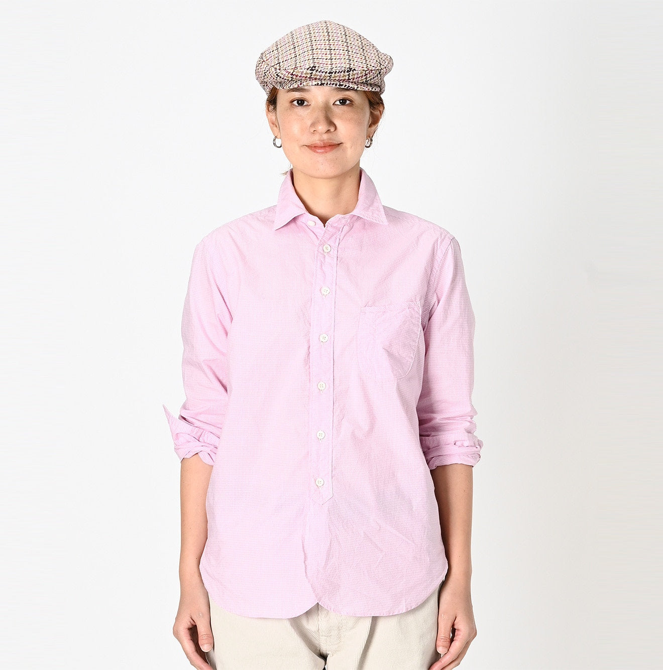 Supima Organic Baptiste 908 Loafer Shirt Female Model