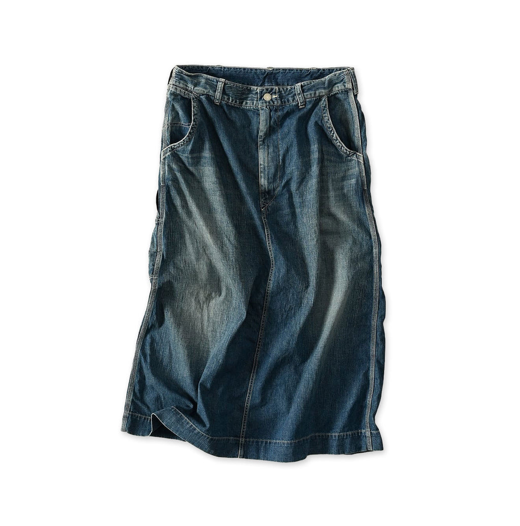 Mugihiko Denim Painter Skirt Zyu