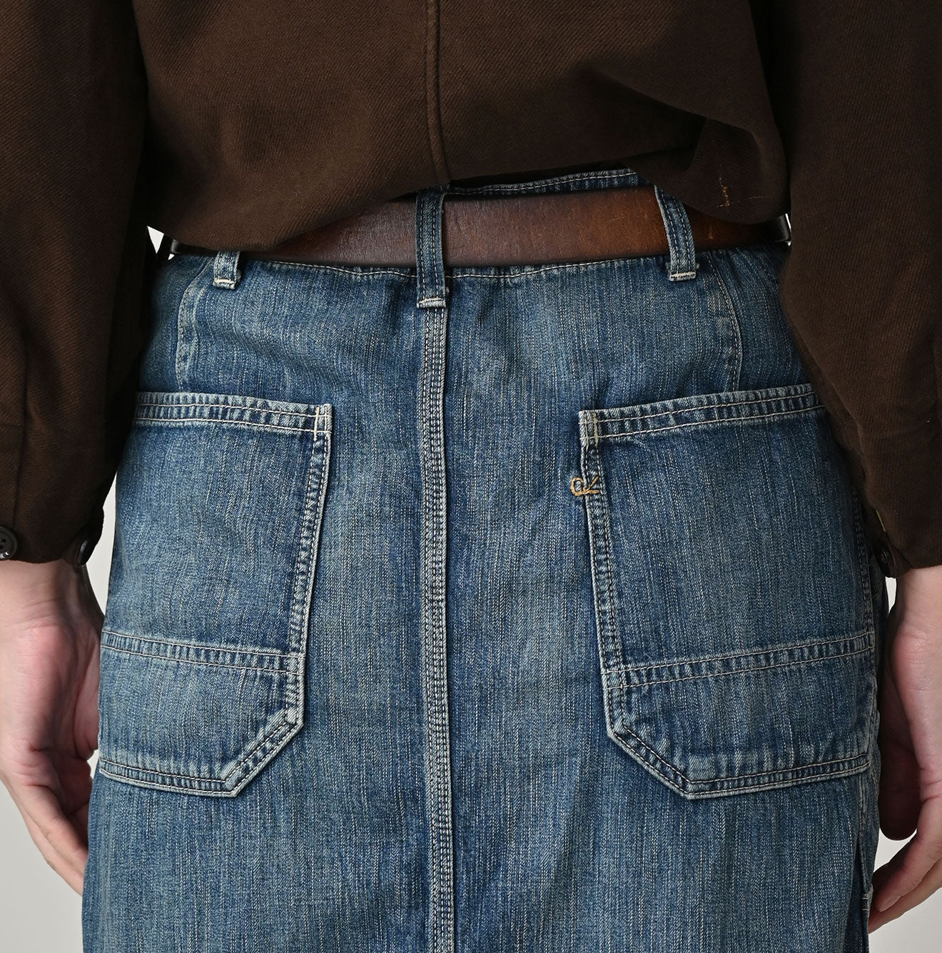 Mugihiko Denim Painter Skirt Zyu Detail