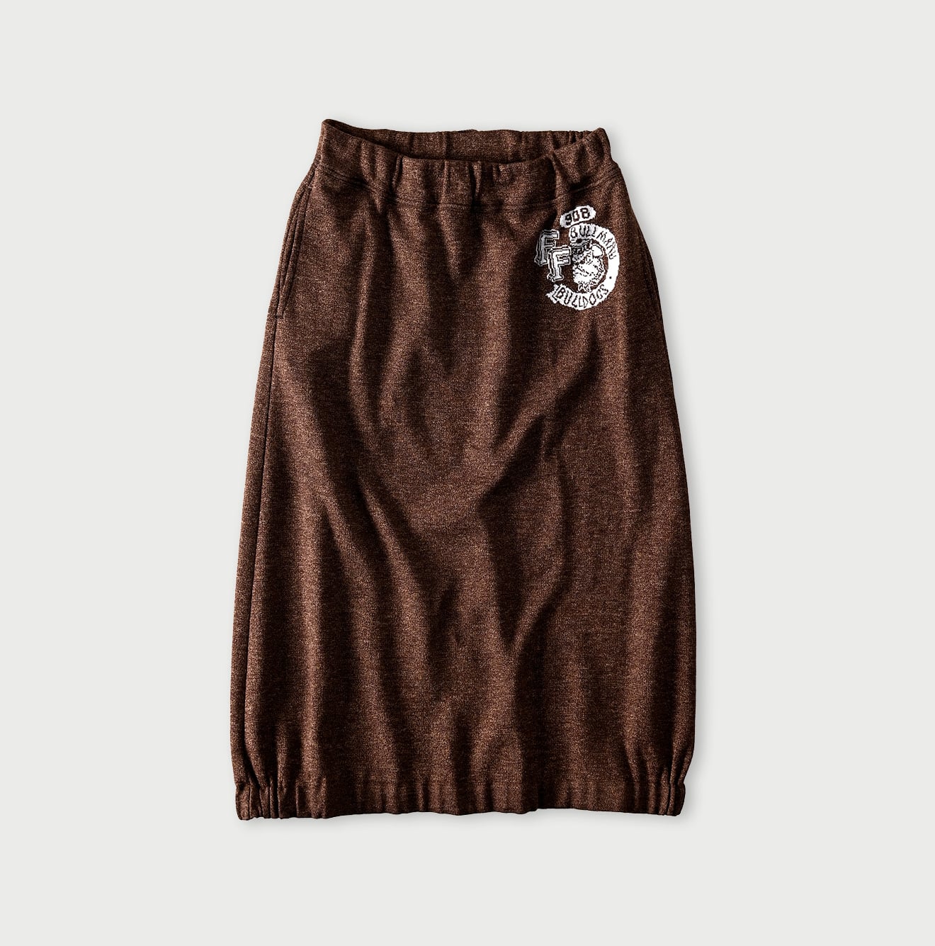 Smooth Skirt Brown Top