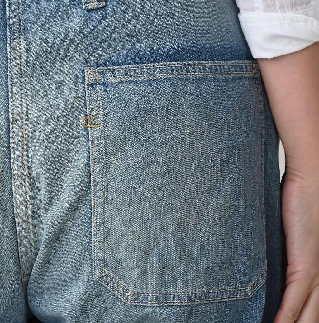 Mugihiko Denim 908 Painter Pants Tan Detail