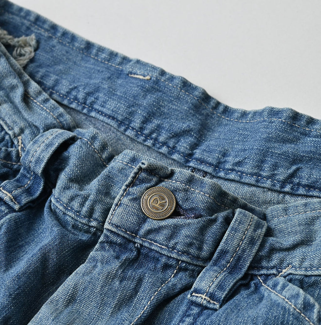 Mugihiko Denim 908 Painter Pants Tan Detail