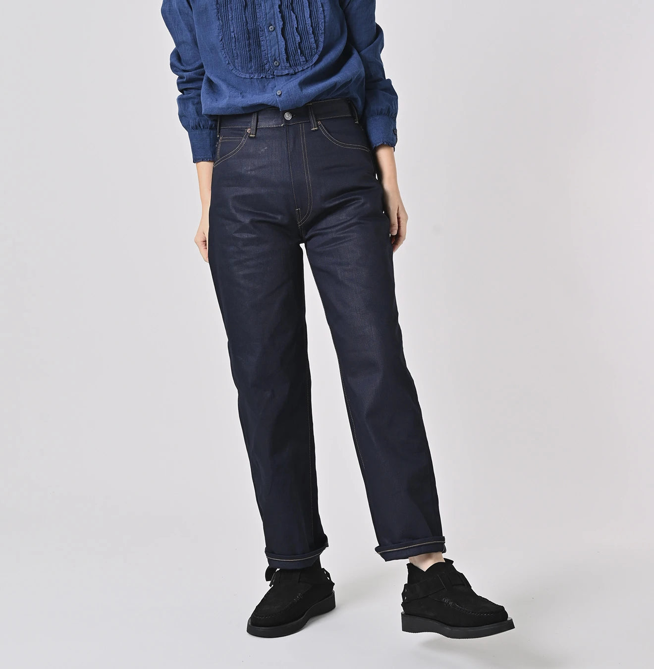 Rye Mugi Denim NandoNando Charlotte 5 Itchora Female Model