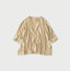 Top Tenjiku Big Slit T-shirt Linen Beige Top