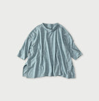 Top Tenjiku Big Slit T-shirt Umii Blue