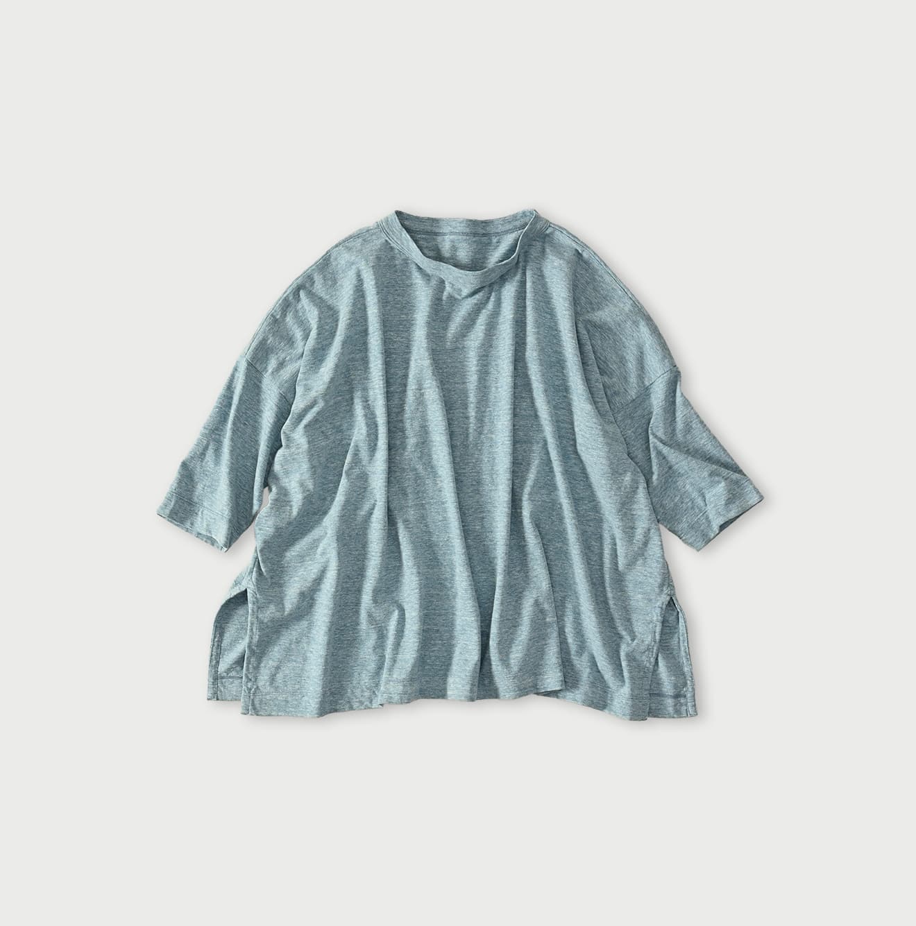 Top Tenjiku Big Slit T-shirt Umii Blue