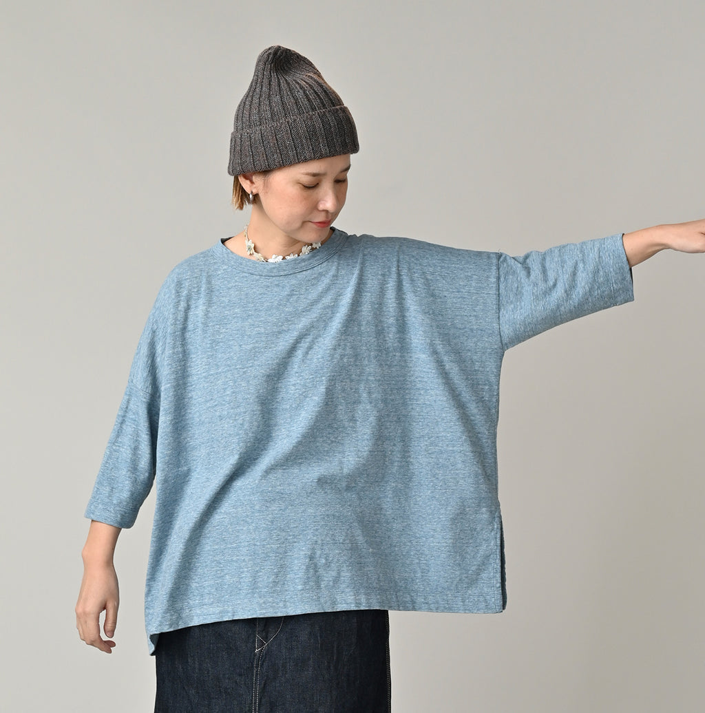Top Tenjiku Big Slit T-shirt Female Model
