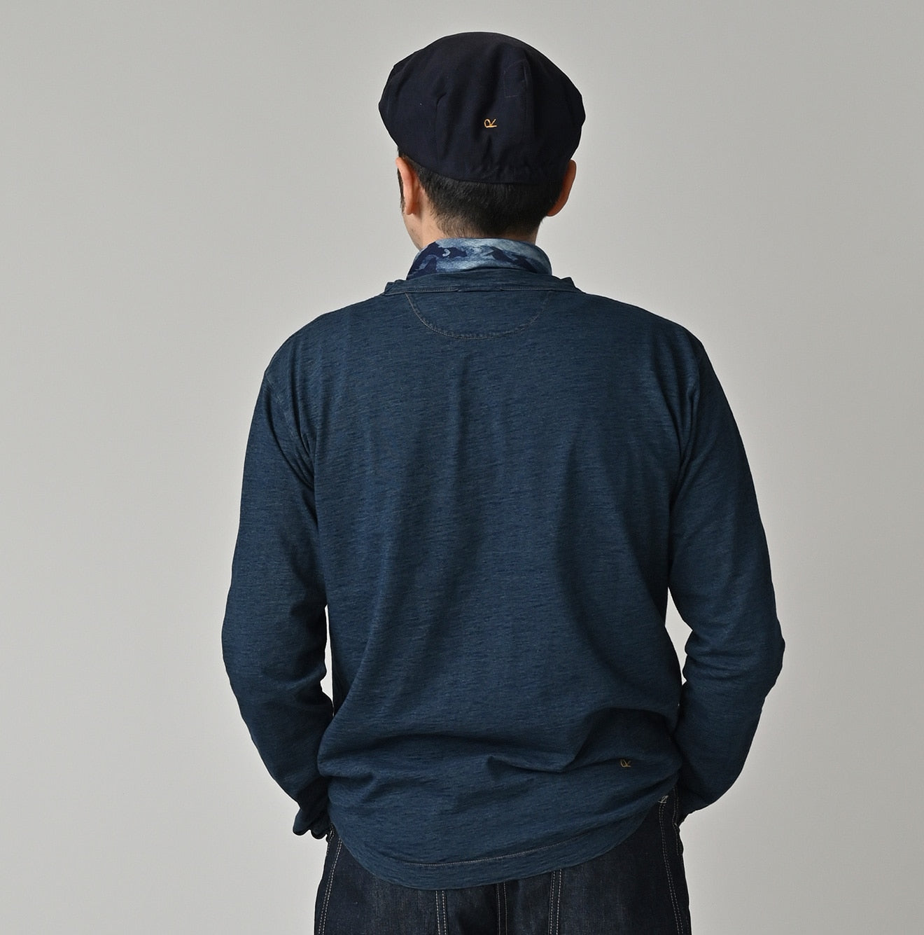 Indigo Tenjiku 908 45 Star Long Sleeve T-shirt Male Model