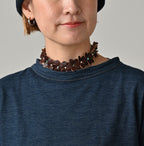 Indigo Tenjiku 908 45 Star Long Sleeve T-shirt Detail