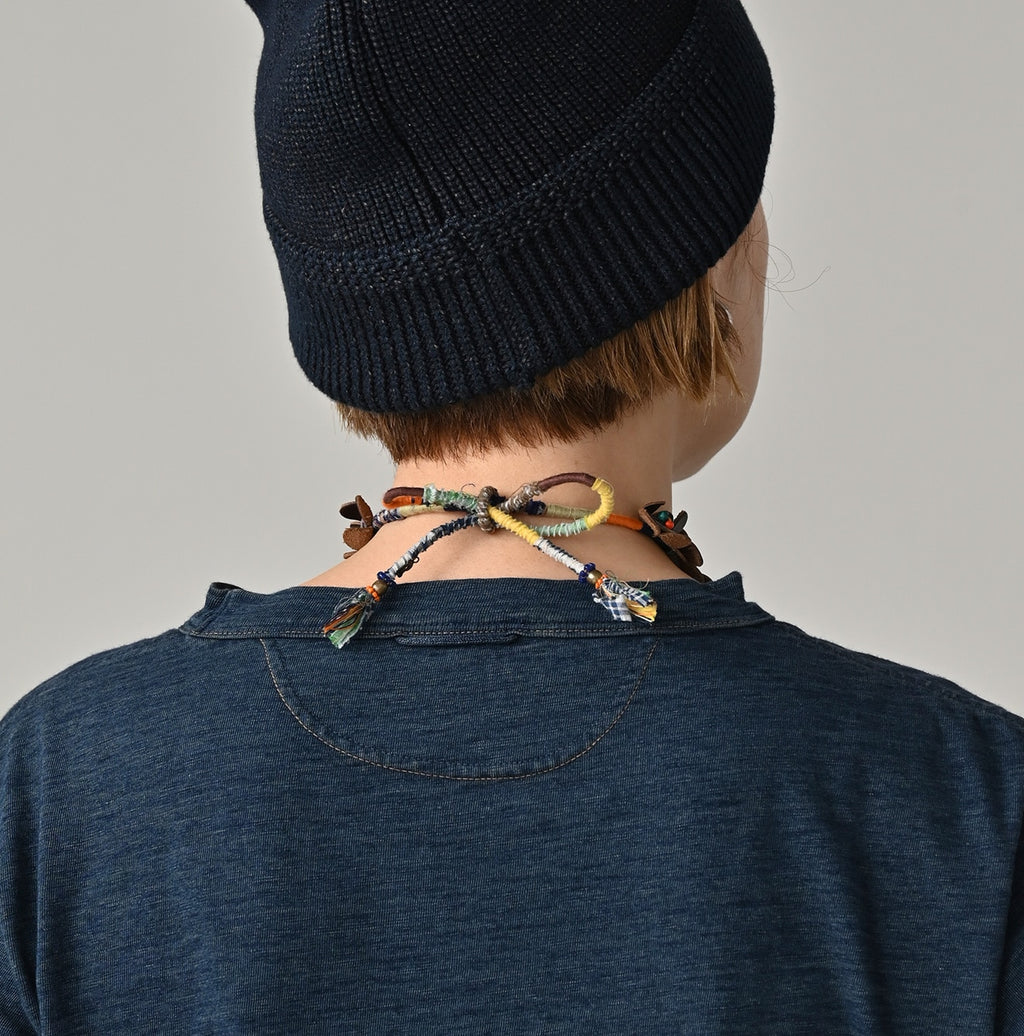 Indigo Tenjiku 908 45 Star Long Sleeve T-shirt Detail
