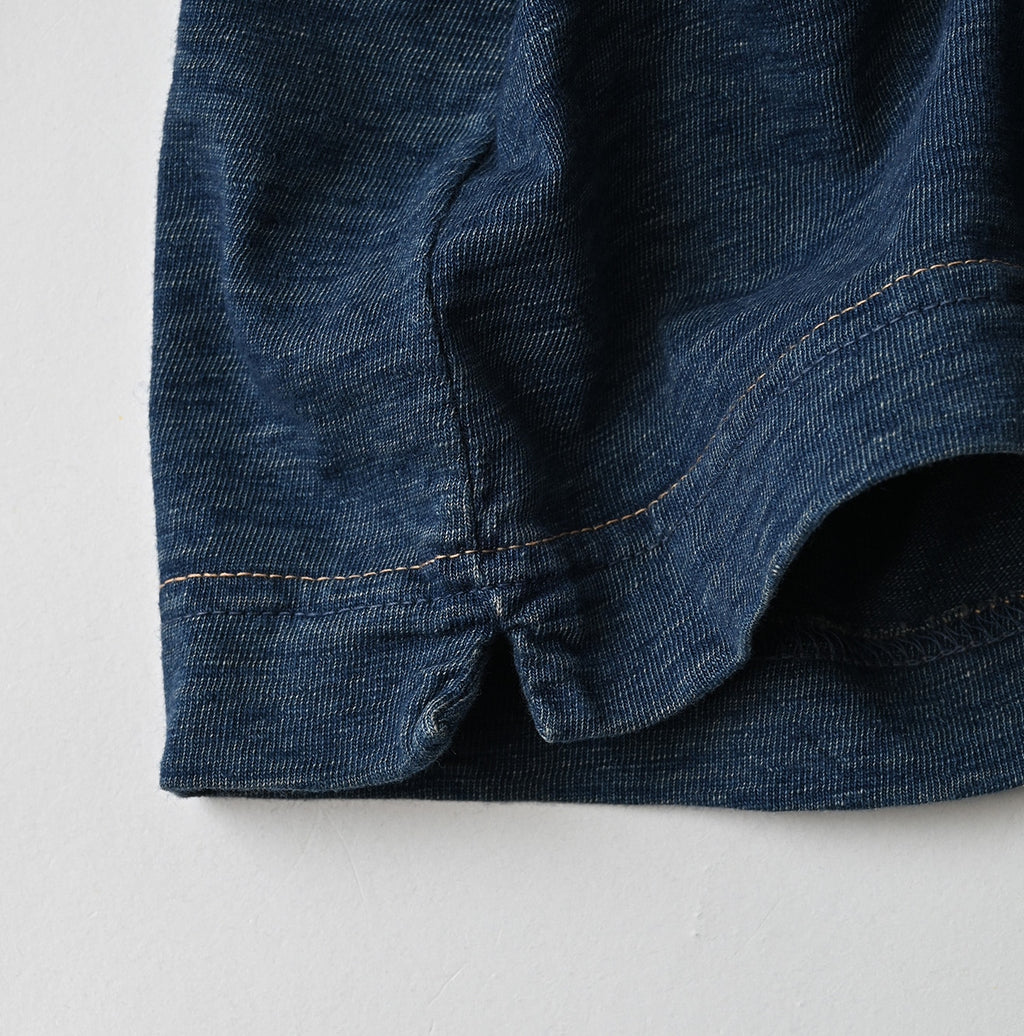 Indigo Tenjiku 908 45 Star Long Sleeve T-shirt Detail