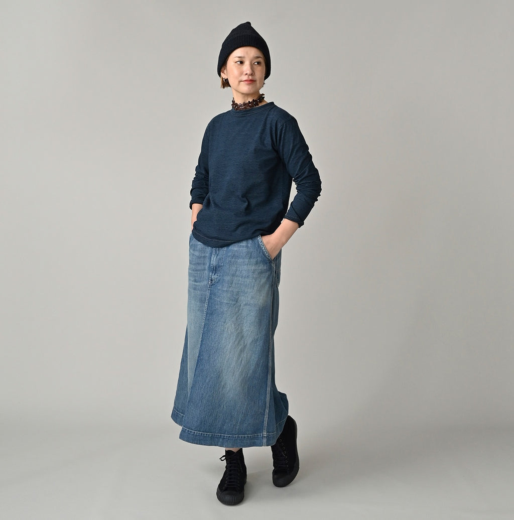 Indigo Tenjiku 908 45 Star Long Sleeve T-shirt Female Model