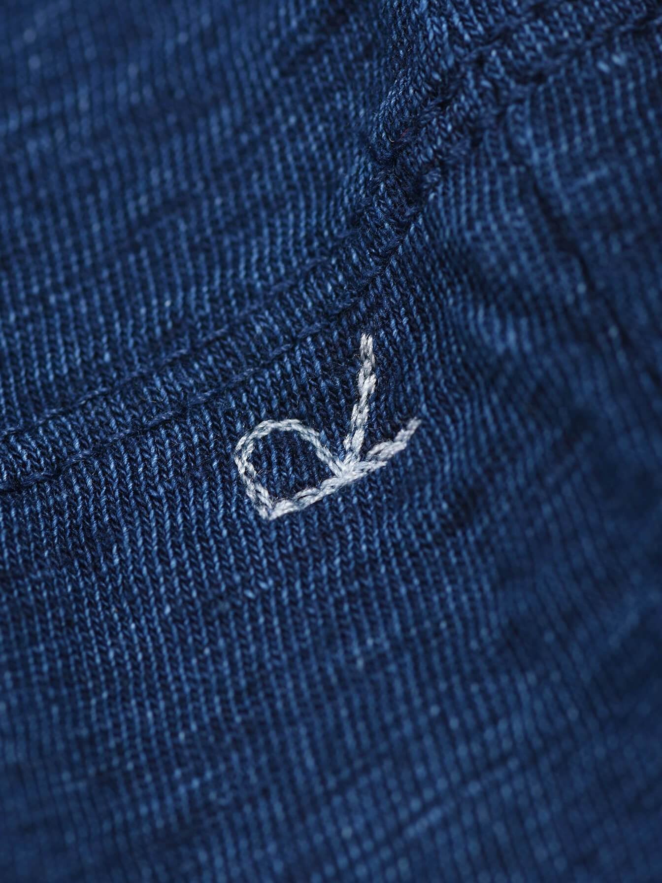 Indigo 45 Star Cotton Square Long Sleeve T-Shirt