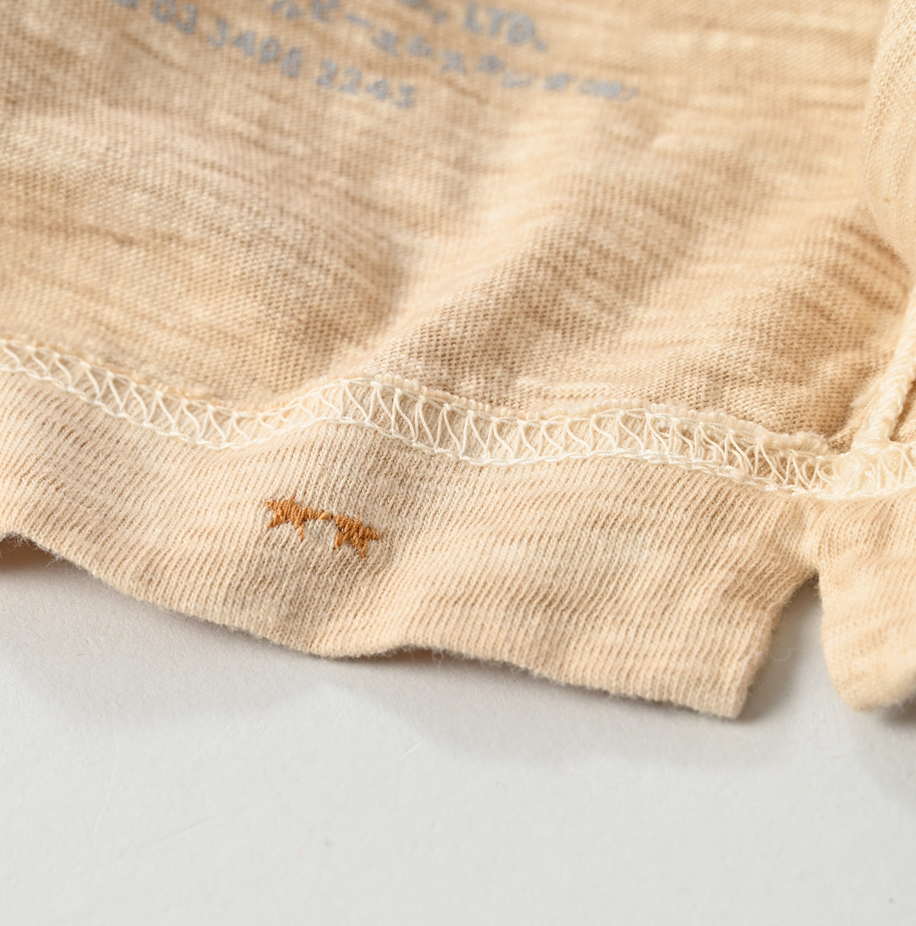 Plant Dyed 908 Ocean T-shirt Detail