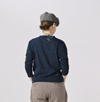 Indigo Long Sleeve 908 45 Star T-shirt Female Model