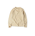 Plant Dyed Long Sleeve 908 45 Star T-shirt Wheat