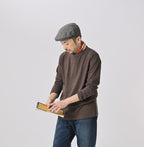 Plant Dyed Long Sleeve 908 45 Star T-shirt Male Model