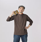 Plant Dyed Long Sleeve 908 45 Star T-shirt Male Model