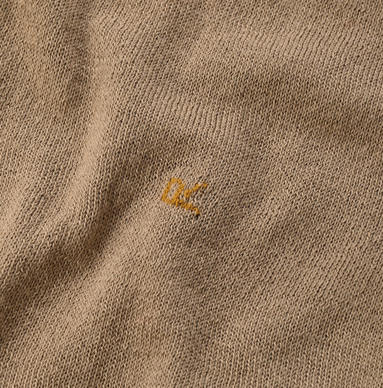 Whole Super Gauze Cotton 908 Turtle Neck T-shirt Detail