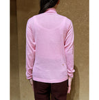 Whole Super Gauze Cotton 908 Turtle Neck T-shirt Female Model