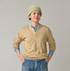 Whole Super Gauze 908 Henley Female Model