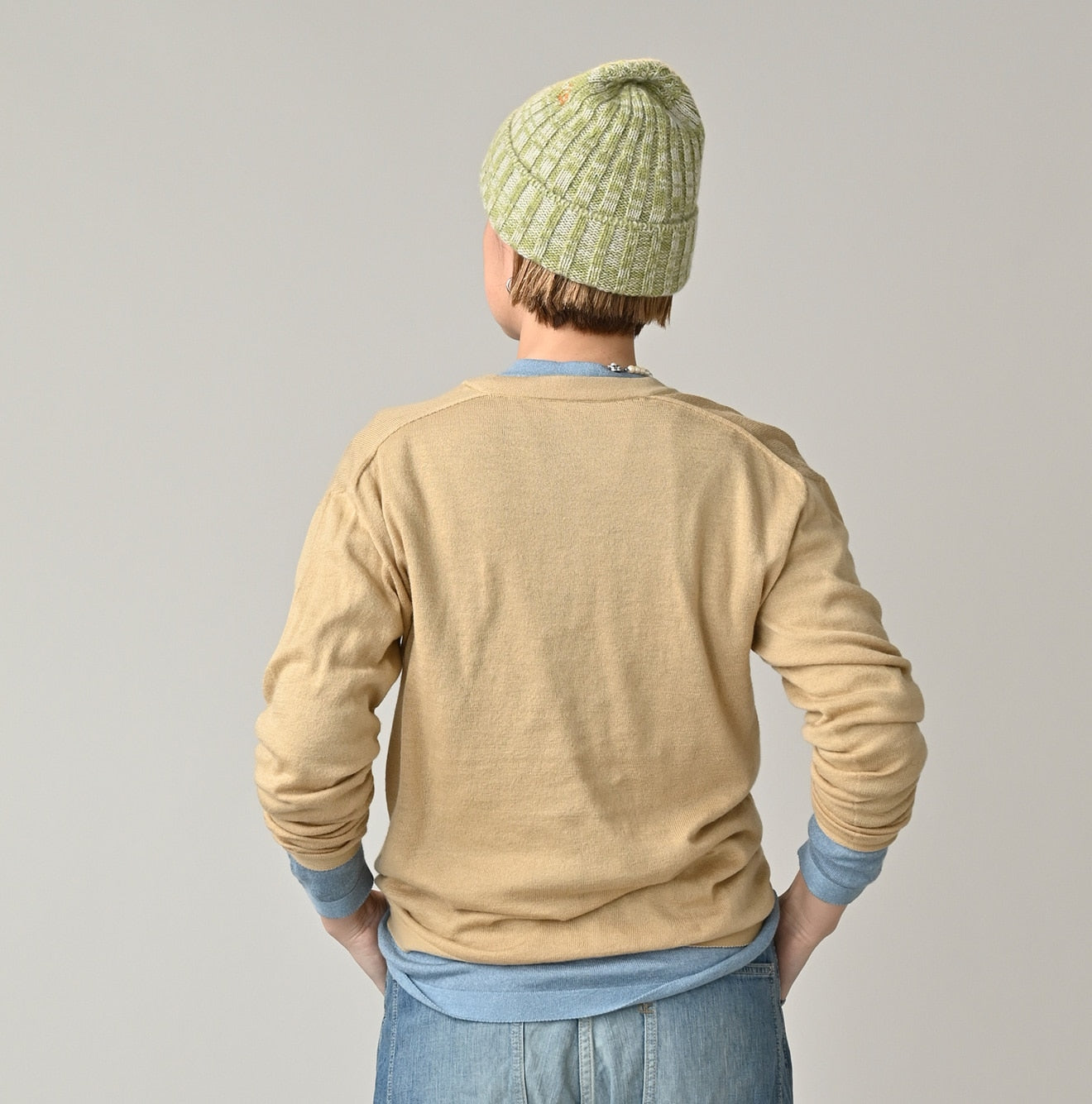 Whole Super Gauze 908 Henley Female Model