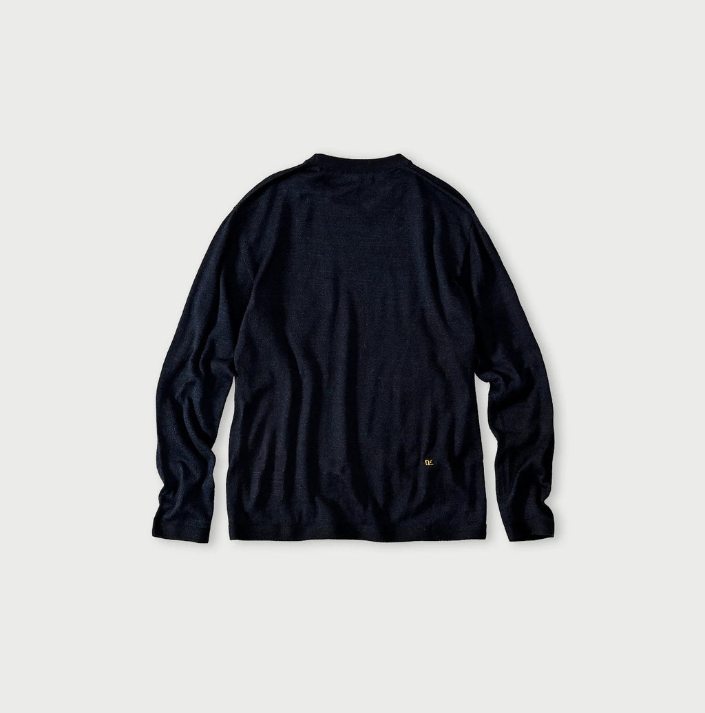 Indigo Whole Super Gauze 908 Crew