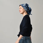 Indigo Whole Super Gauze 908 Crew