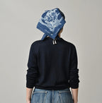 Indigo Whole Super Gauze 908 Crew