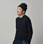 Indigo Whole Super Gauze 908 Crew