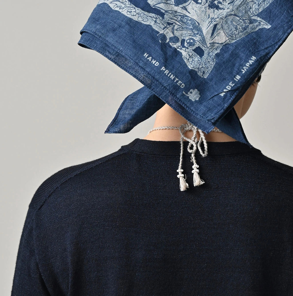 Indigo Whole Super Gauze 908 Crew