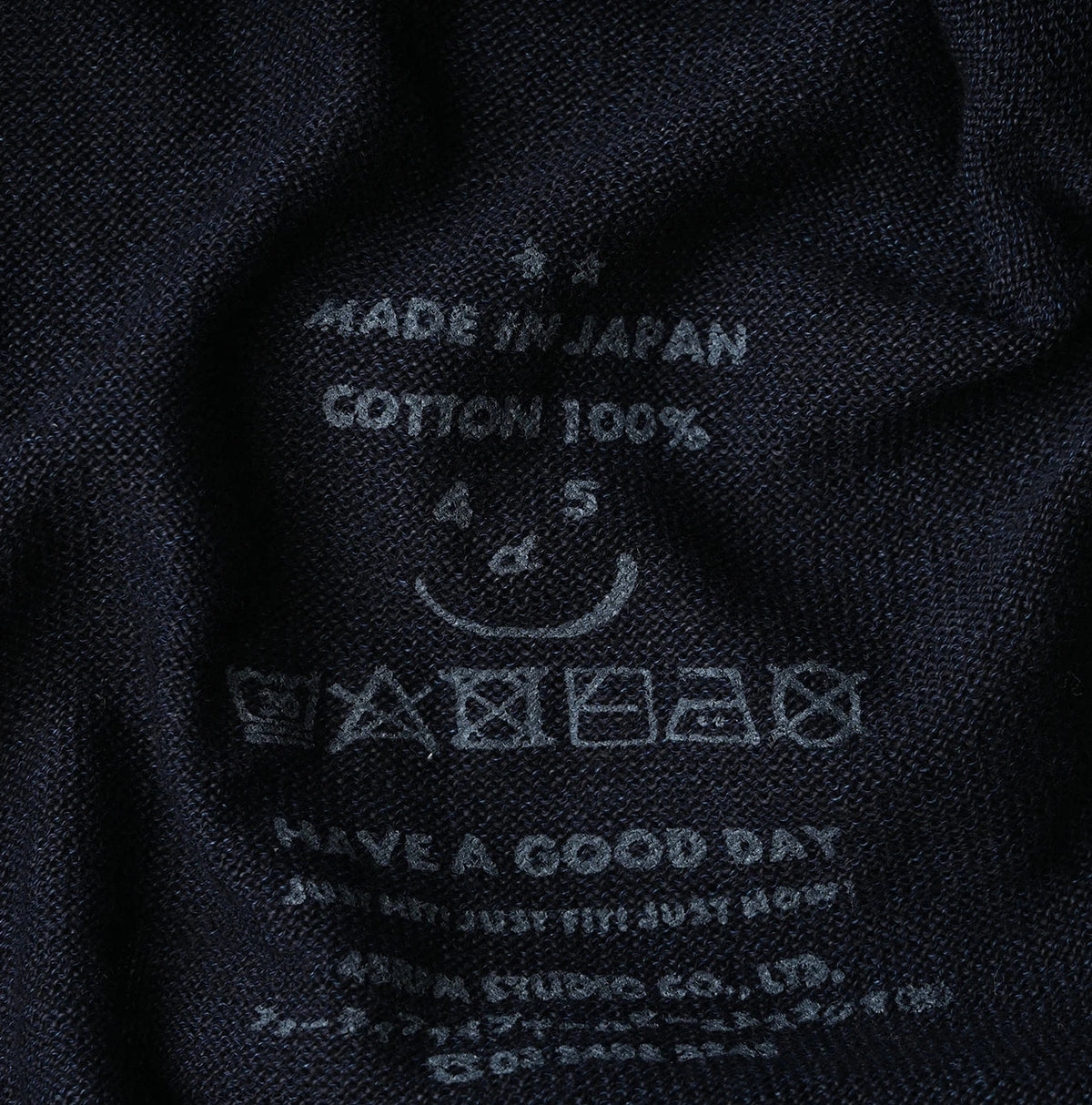Indigo Whole Super Gauze 908 Crew