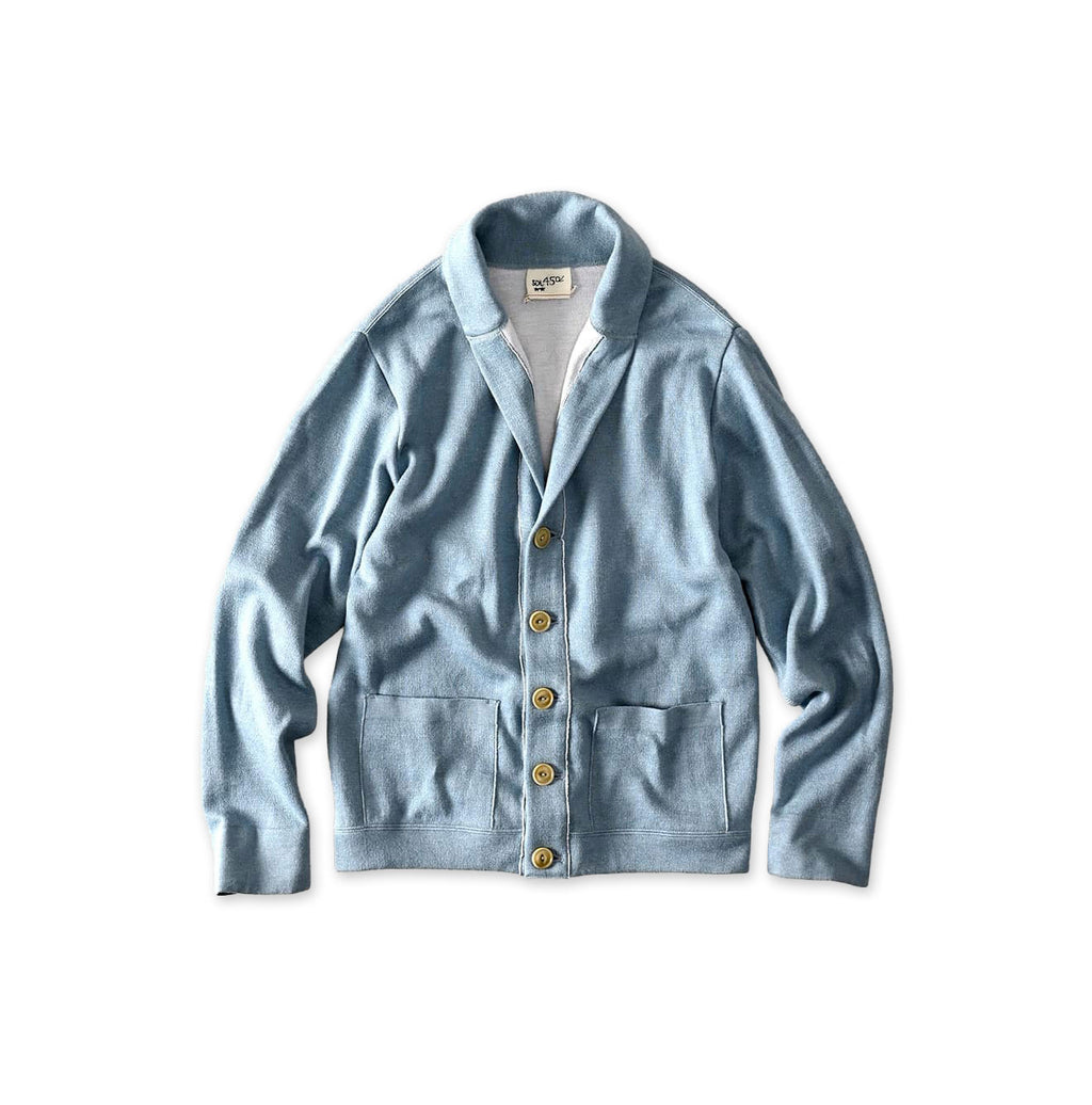 Smooth 908 Shawl Cardigan Light Blue Top
