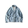 Smooth 908 Shawl Cardigan Light Blue Top
